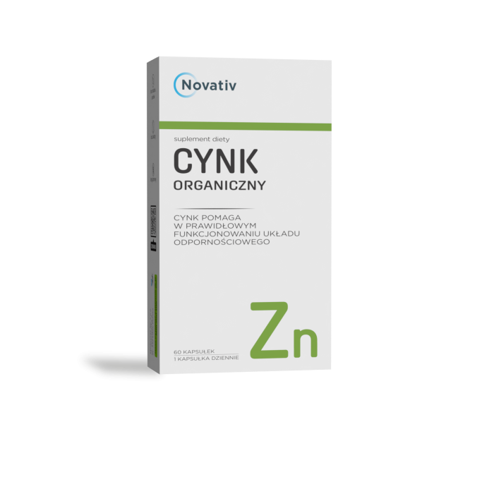 Novativ Cynk Organiczny, kapsułki, 60 sztuk main product photo