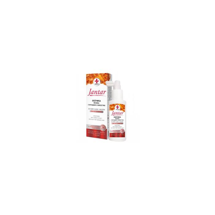 Jantar Medica, odżywka-wcierka z wyciągiem z bursztynu, do skóry głowy i włosów zniszczonych, 100 ml main product photo