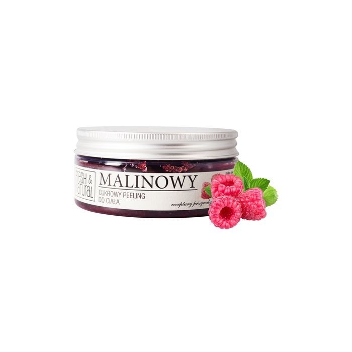 Fresh&Natural, peeling, cukrowy, malinowy, 250 g main product photo