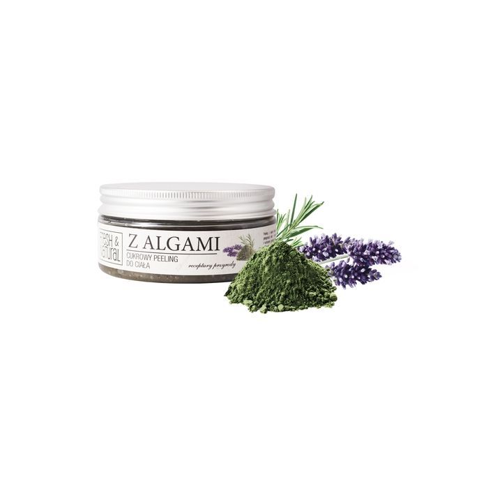 Fresh&Natural, peeling, cukrowy, z algami, 250 g main product photo
