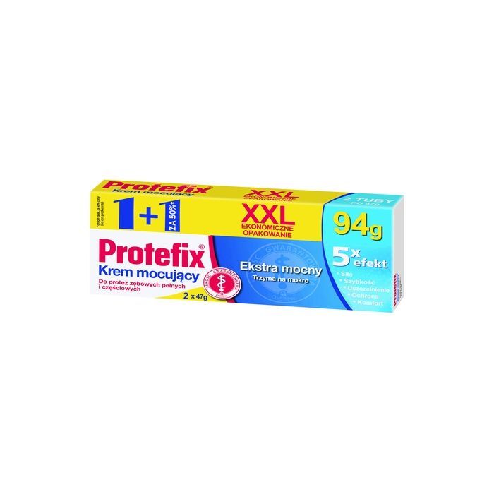 Protefix XXL, krem mocujący, 47 g x 2 opakowania (1 + 1 za 50% ceny) main product photo