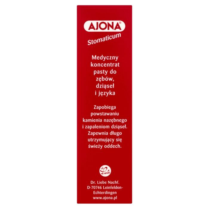 Ajona Stomaticum, koncentrat pasty do zębów, 6 ml main product photo