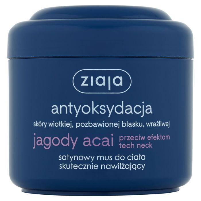 Ziaja Jagody Acai, mus, satynowy, nawilz.,d/ciala, 200 ml main product photo