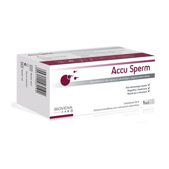 Accu Sperm, test płodności dla mężczyzn określający stężenie plemników, 1 szt. main product photo