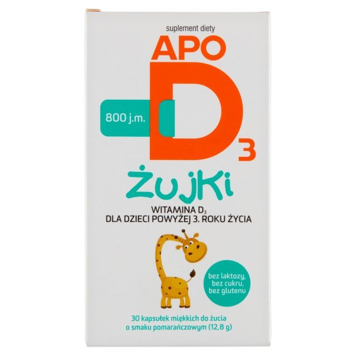 ApoD3 żujki, 800 j.m., kapsułki miękkie do żucia, 30 szt. main product photo