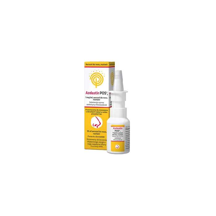 Azelastin POS, 1 mg/ml, aerozol do nosa, 10 ml main product photo