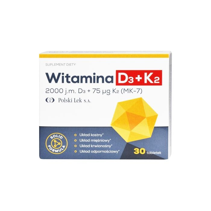 Witamina D3 + K2, tabl., 30 szt main product photo