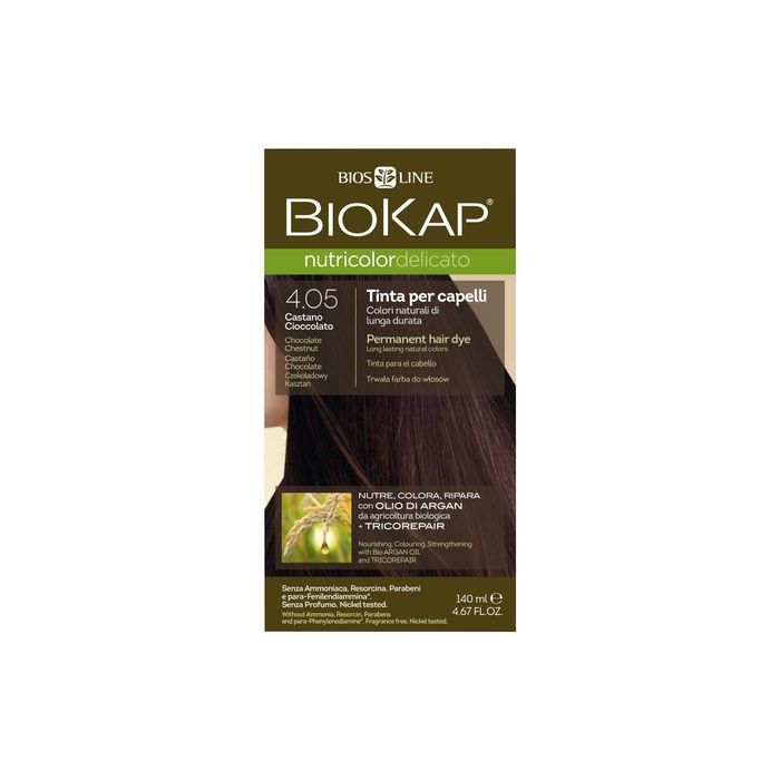 Biokap Nutricolor Delic, farba,d/wl,4.05,czekol.kaszt.,140ml main product photo