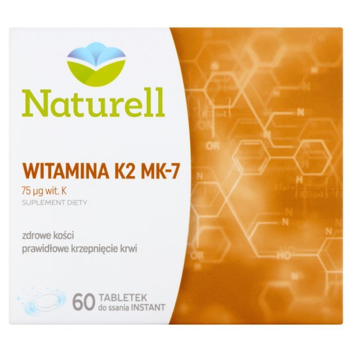 Naturell Witamina K2 MK-7, tabletki do ssania, 60 szt. main product photo