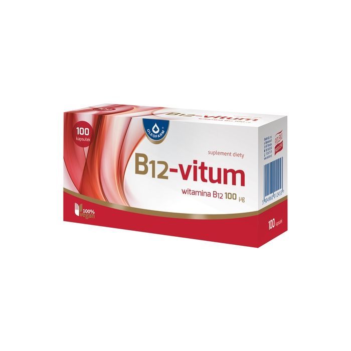 B12 - Vitum, 100 µg, kapsułki, 100 szt. main product photo