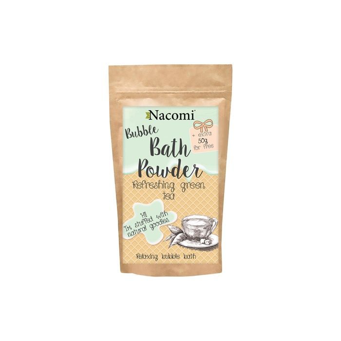 Nacomi, puder, d/kapieli, odswiez.zielona herbata,100 g+50 g main product photo