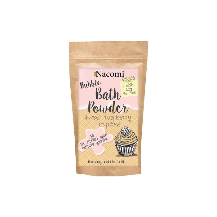 Nacomi, puder, d/kapieli,slodka malinowa babeczka,100 g+50 g main product photo