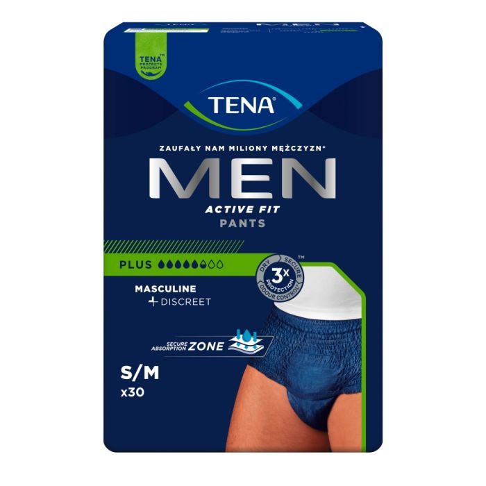 TENA Men Pants Plus, majtki chłonne, rozmiar M, 30 szt. main product photo