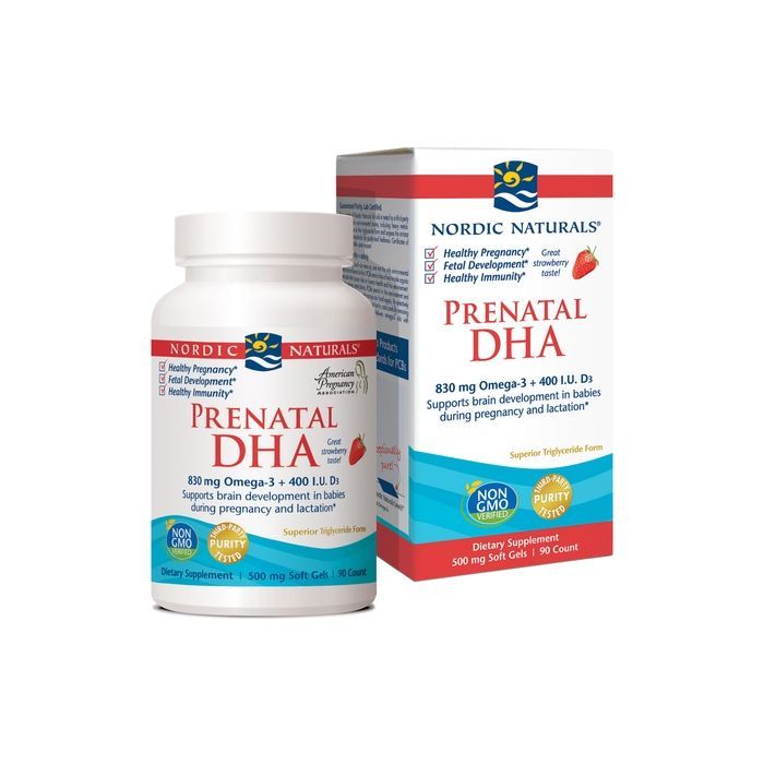 Prenatal DHA, kaps., sm.truskawkowy, 90 szt main product photo