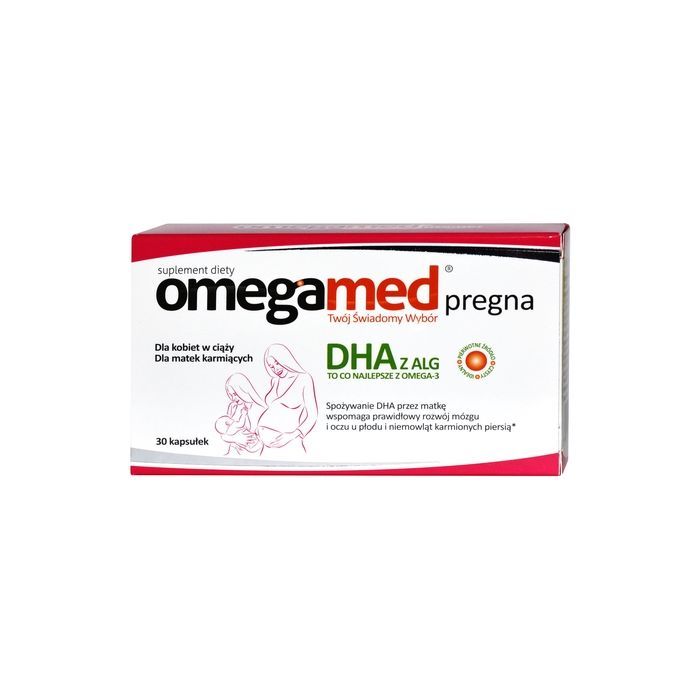 Omegamed Pregna, kaps., DHA z ALG, 30 szt main product photo