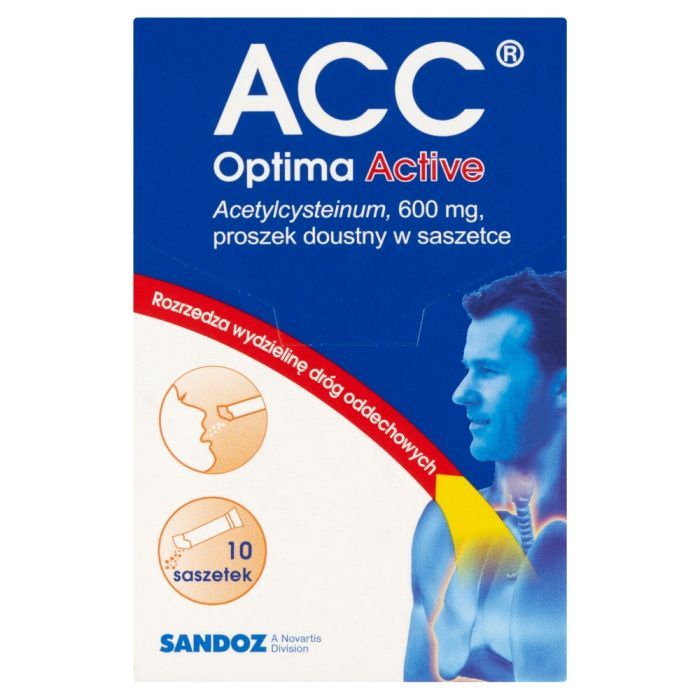 ACC Optima Active, 600 mg, proszek doustny, 10 szt. main product photo