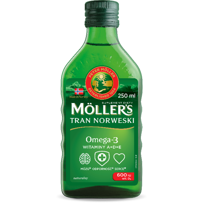 Mollers Tran Norweski naturalny, płyn, 250 ml main product photo
