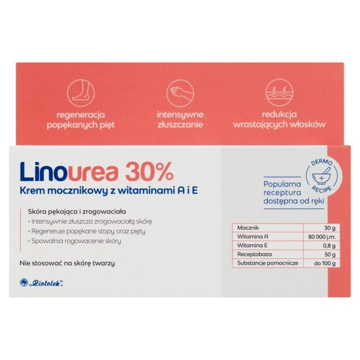Linourea 30%, krem mocznikowy z witaminami A i E, 50 g main product photo