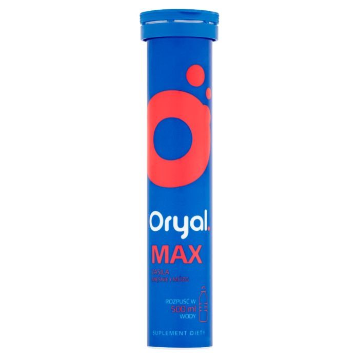 Oryal Max, tabletki musujące, smak malinowy, 15 szt. main product photo