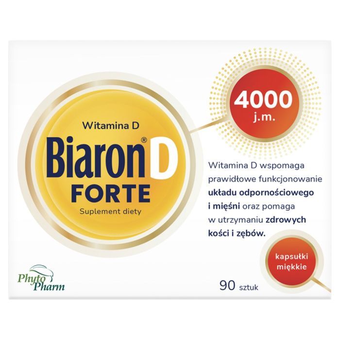 Biaron D Forte, kapsułki miękkie, 90 szt. main product photo