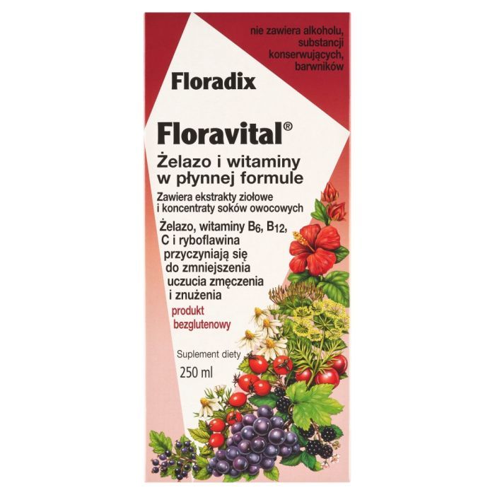 Floradix Floravital, płyn, 250 ml main product photo