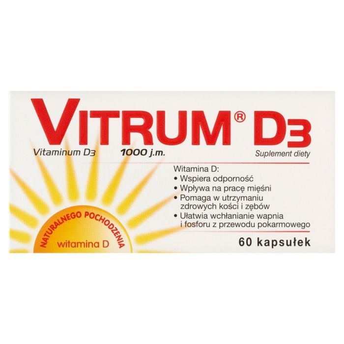 Vitrum D3 1000, kapsułki, 60 szt. main product photo