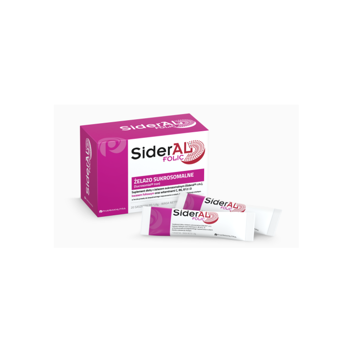 Sideral Folic, proszek w saszetkach, 20 szt. main product photo