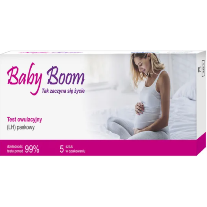 Baby Boom, test, owulacyjny (LH),paskowy, 5 szt main product photo
