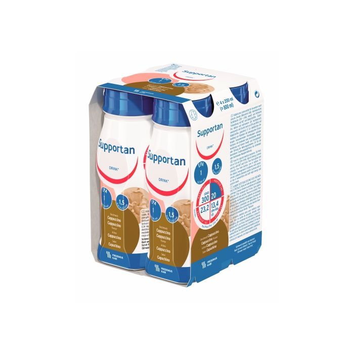 Supportan Drink o sm.cappuccino,plyn,200 ml, 4 but. main product photo