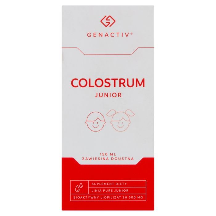 Colostrum Junior Genactiv, zawiesina doustna, płyn, 150 ml main product photo