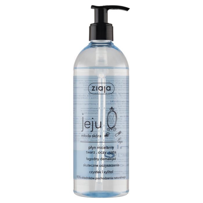 Ziaja jeju mloda skora, plyn, micel.,twarz,oczy,usta,390ml main product photo