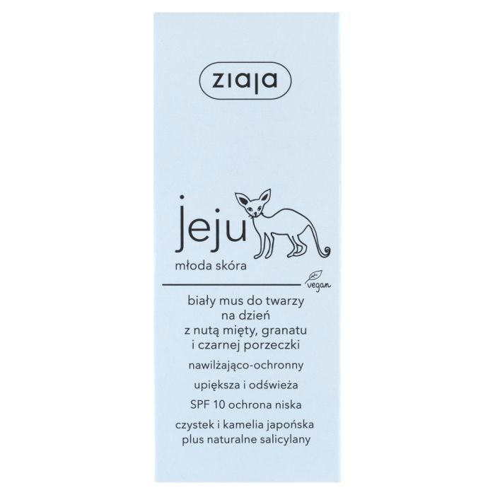 Ziaja jeju mloda skora, mus, do twarzy, bialy,n/dzien, 50 ml main product photo