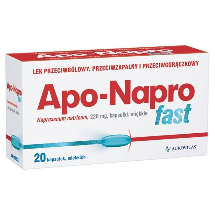 Apo-Napro Fast, 220 mg, kapsułki miękkie, 20 szt main product photo