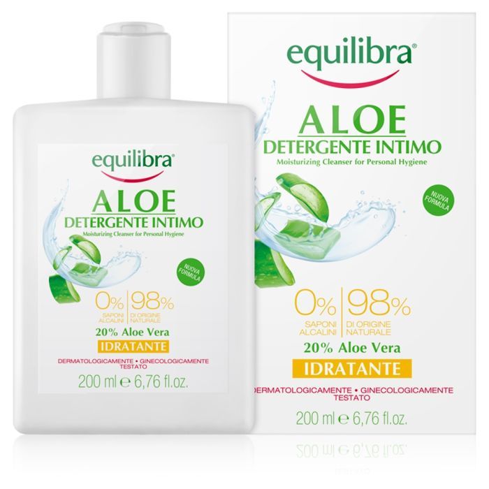 Equilibra, nawilżający żel aloesowy do higieny intymnej, 200 ml main product photo