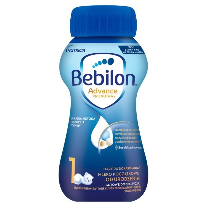 Bebilon 1 Advance Pronutra, mleko początkowe od urodzenia, płyn, 200 ml main product photo