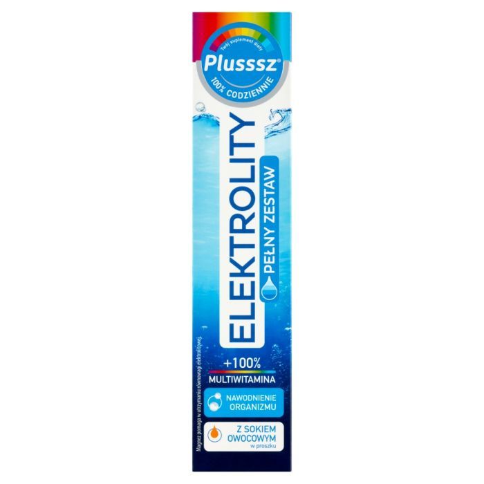 Plusssz Elektrolity + 100% Multiwitamina, tabletki musujące, 24 szt. main product photo