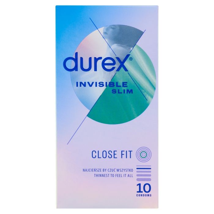 Durex Invisible Close Fit, prezerwatywy dopasowane, 10 szt. main product photo