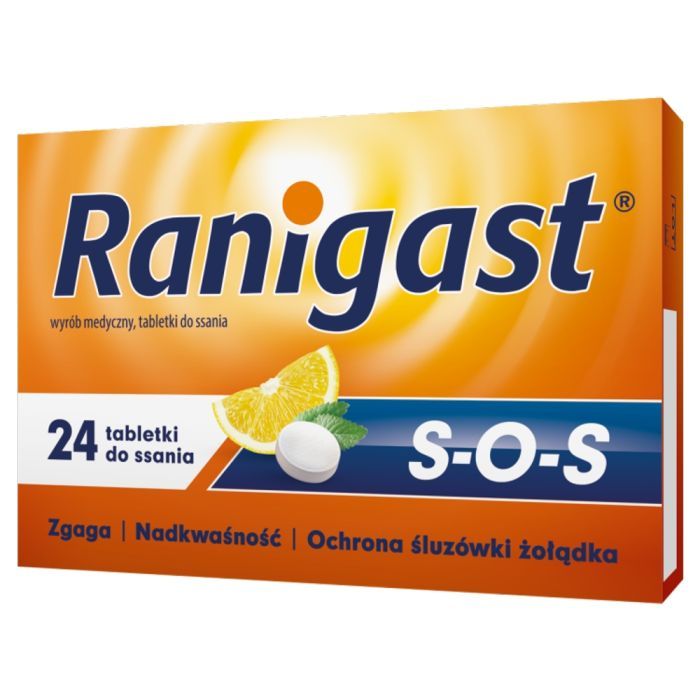 Ranigast S-O-S, tabletki do ssania, 24 szt. main product photo
