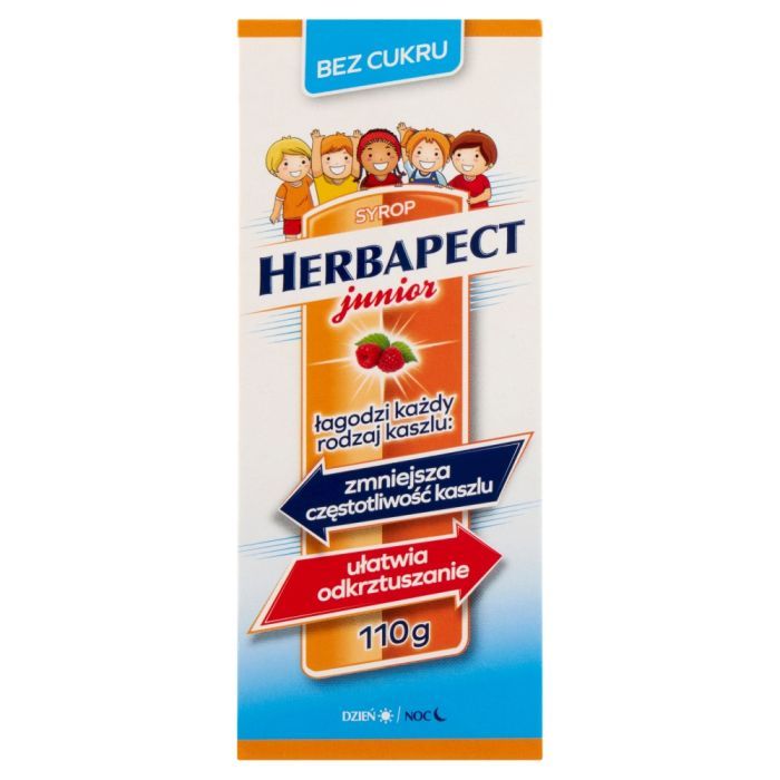 Herbapect Junior bez cukru, syrop, 110 g main product photo