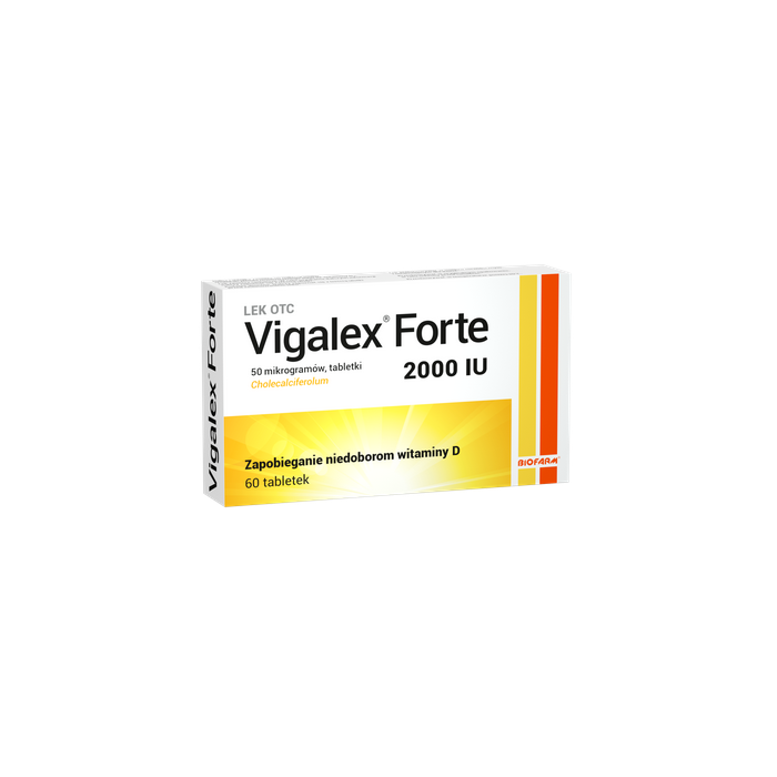 Vigalex Forte, 2000 IU, tabletki, 60 szt. main product photo