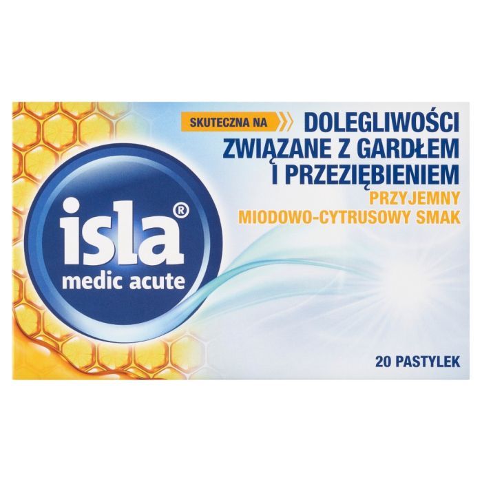Isla medic acute miodowo-cytrusowa, pastylki do ssania, 20 szt. main product photo