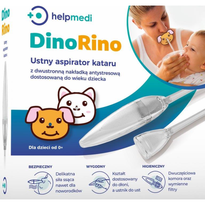 DinoRino, aspirator ustny kataru, HelpMedi, 1 szt. main product photo