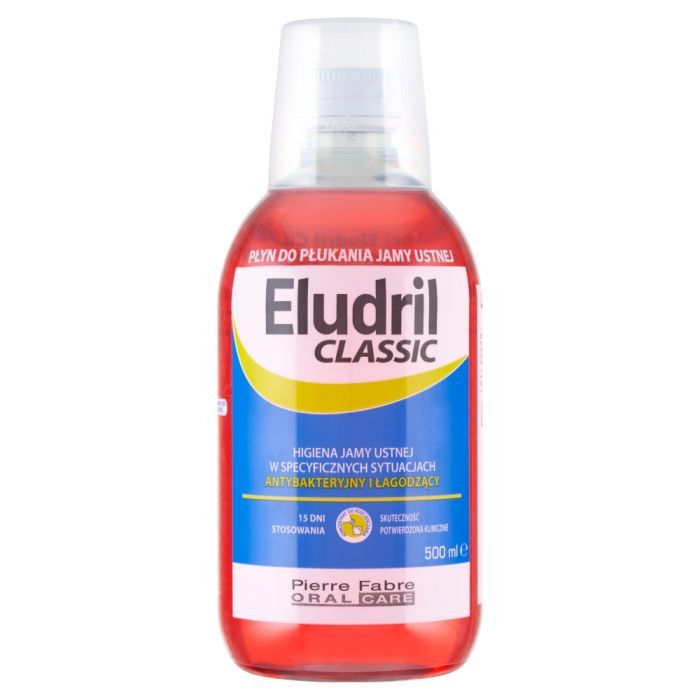Eludril Classic, płyn do płukania jamy ustnej, 500ml main product photo