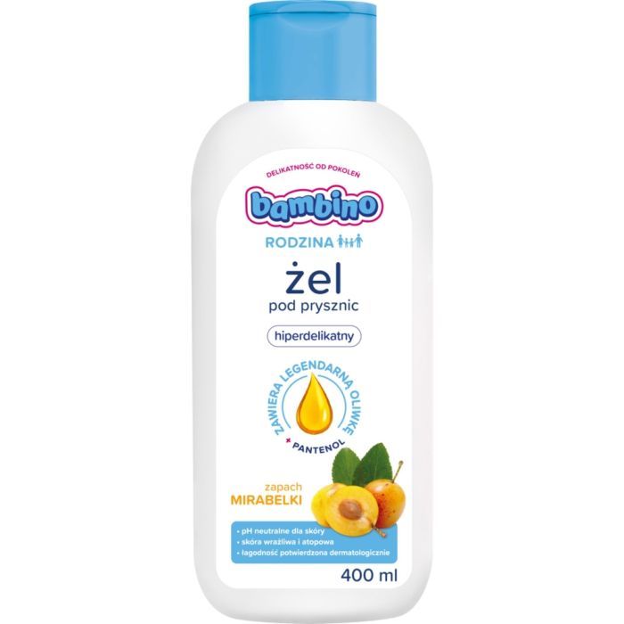 Bambino Rodzina, żel pod prysznic o zapachu mirabelki, 400 ml main product photo