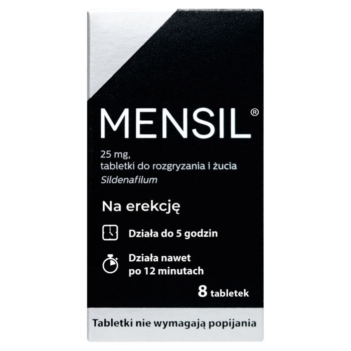 Mensil, 25 mg, tabletki do rozgryzania, żucia, 8 szt. main product photo