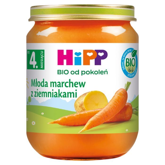 Hipp, mloda marchew z ziemniakami, BIO, 125 g main product photo