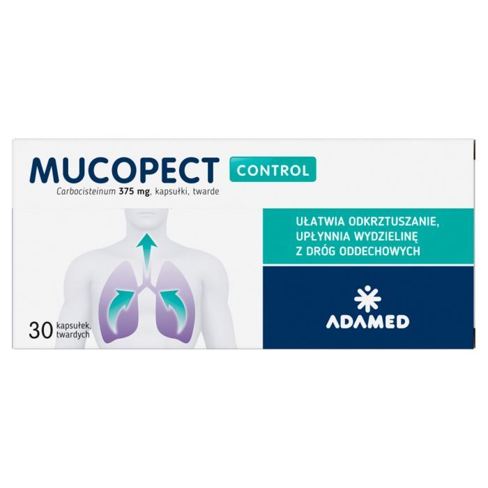 Mucopect Control, 375 mg, kapsułki twarde, 30 szt. main product photo