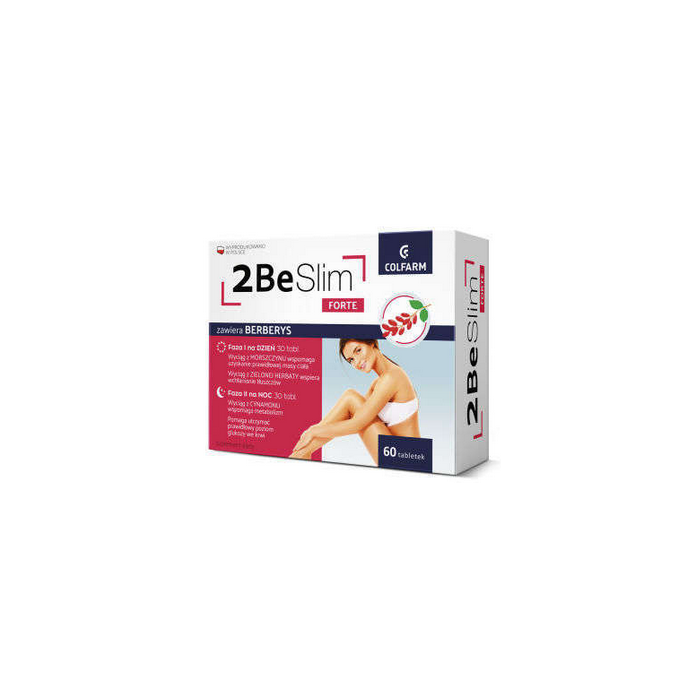 2Be Slim Forte, tabletki na dzień i tabletki na noc, 30 szt. + 30 szt. main product photo