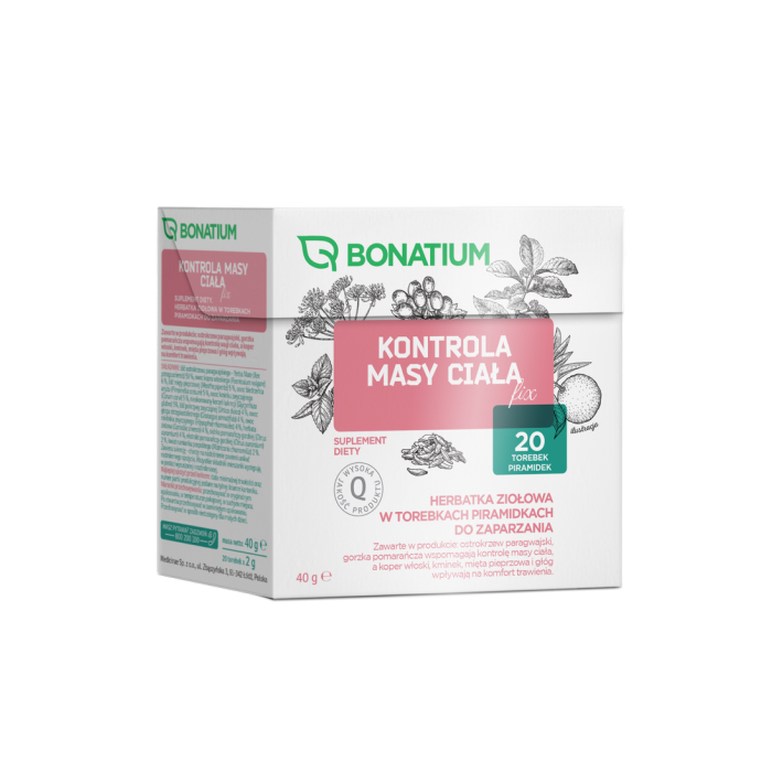 Bonatium Kontrola masy ciała fix, herbatka ziołowa 20 sztuk main product photo