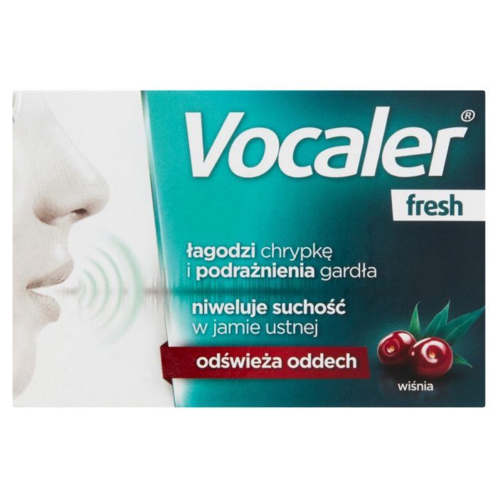 Vocaler Fresh, pastylki do ssania, smak wiśniowy, 12 szt. main product photo
